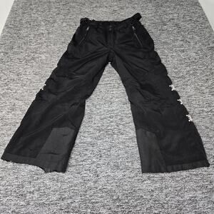 Killtec Snow Pants Size 12 Youth Black Insulated Ski Snowboard Waterproof 10mm